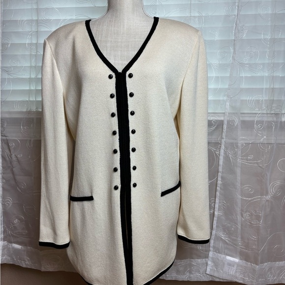 St John’s Collection by Marie Gray Santana Knit Cardigan/Blazer, Vintage, Size 8 - Picture 2 of 10
